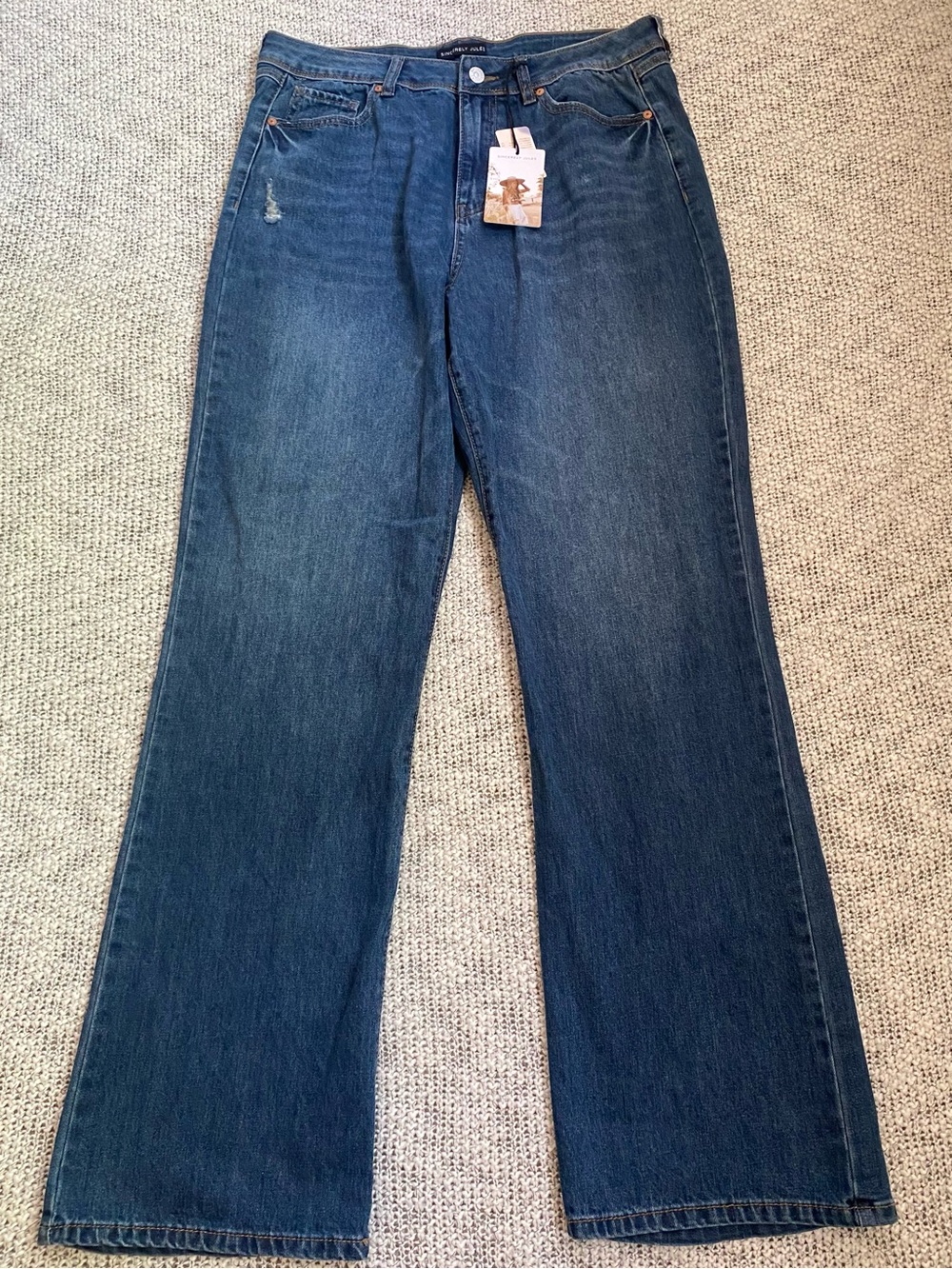 NWT Sincerely Jules High Rise Wide Leg Flared Blue Jeans Size 11/30